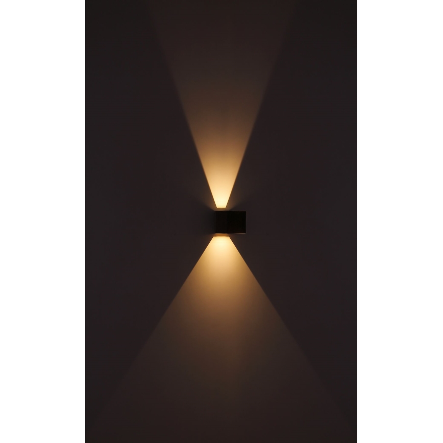 Globo - LED Spoljna zidna lampa 2xLED/3W/230V IP44 braon
