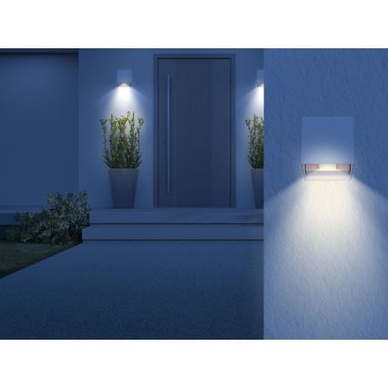 Globo - LED Spoljna zidna lampa 2xLED/3W/230V IP44 bela