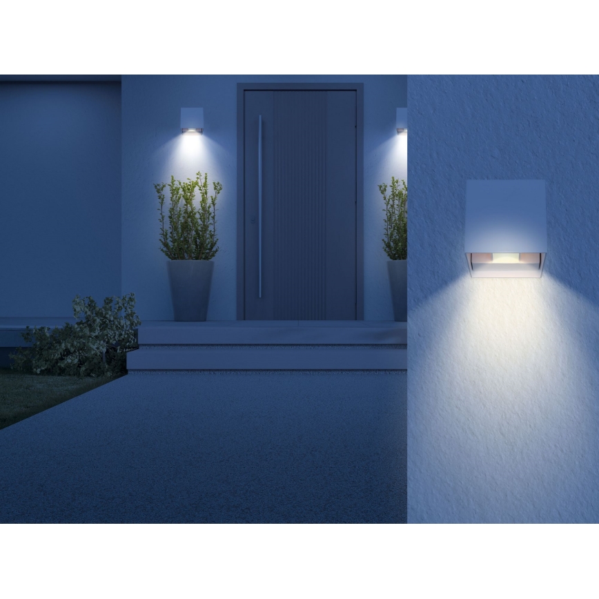 Globo - LED Spoljna zidna lampa 2xLED/3W/230V IP44 bela