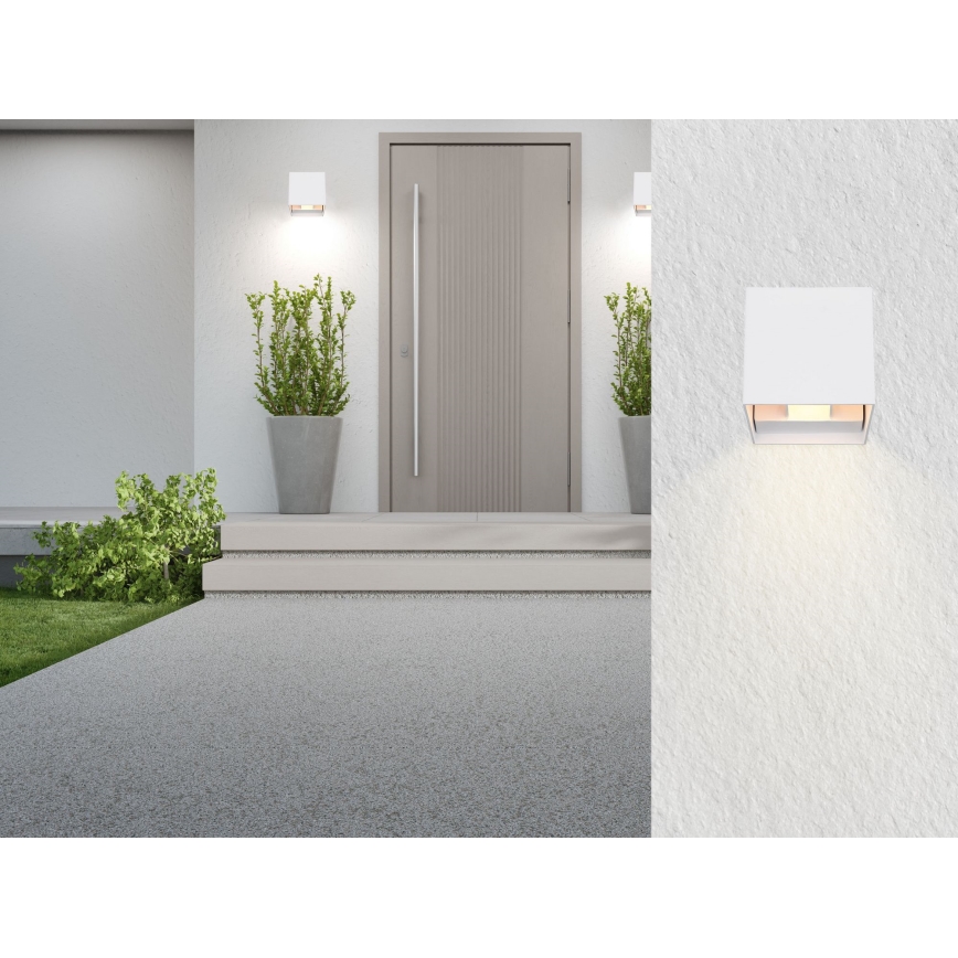 Globo - LED Spoljna zidna lampa 2xLED/3W/230V IP44 bela