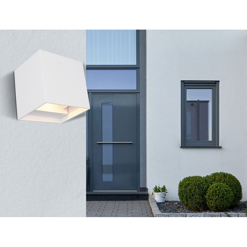 Globo - LED Spoljna zidna lampa 2xLED/3W/230V IP44 bela