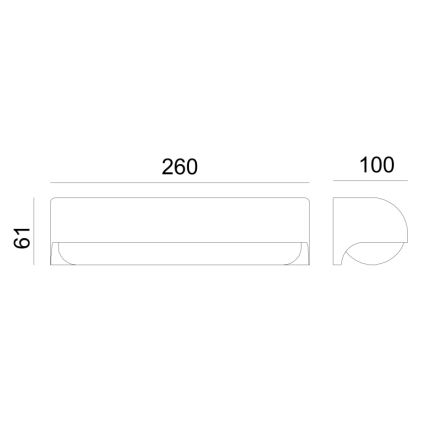 Globo - LED Spoljna zidna lampa LED/10W/230V IP54