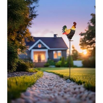 Globo - LED solarna dekoracija LED/0,02W/3V IP44 petao