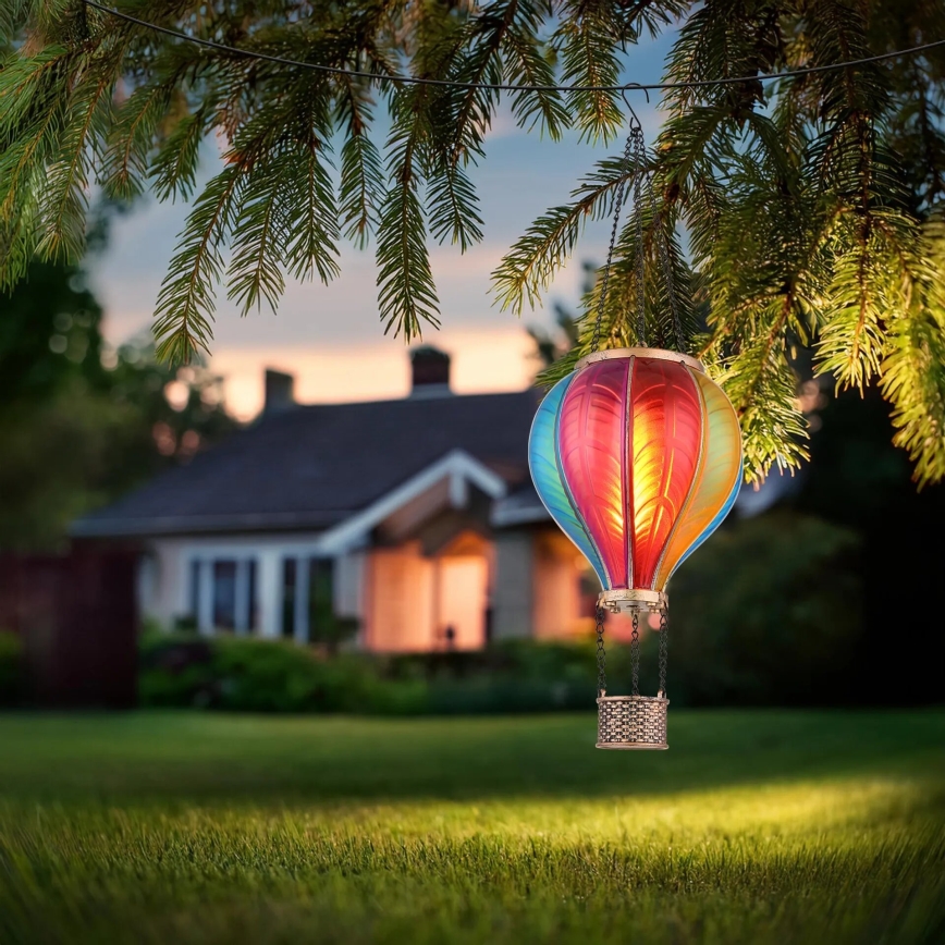 Globo - Viseća solarna dekoracija 20xLED/0,5W/3V IP44 leteći balon