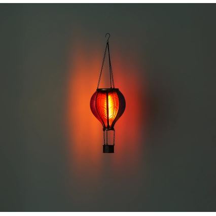 Globo - Viseća solarna dekoracija 20xLED/0,5W/3V IP44 leteći balon
