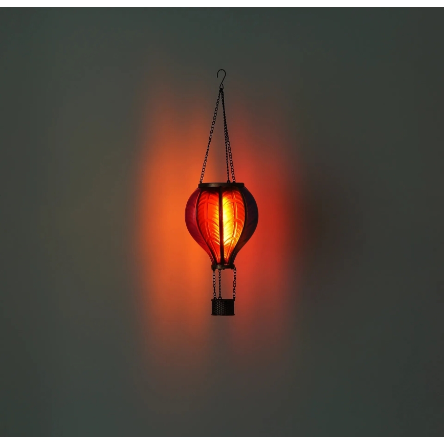 Globo - Viseća solarna dekoracija 20xLED/0,5W/3V IP44 leteći balon