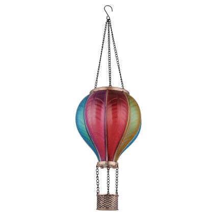 Globo - Viseća solarna dekoracija 20xLED/0,5W/3V IP44 leteći balon