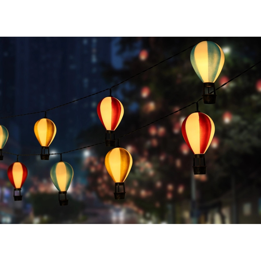 Globo - LED solarni lanac 9xLED/0,06W/3V 390 cm IP44