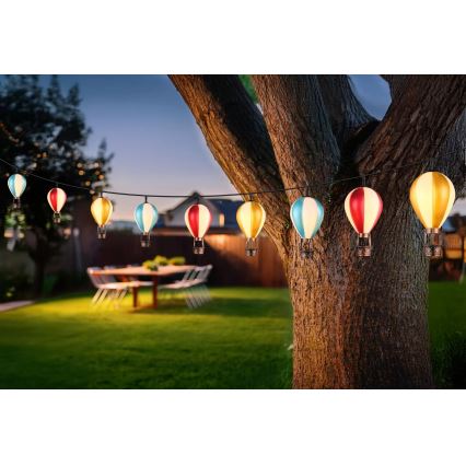Globo - LED solarni lanac 9xLED/0,06W/3V 390 cm IP44