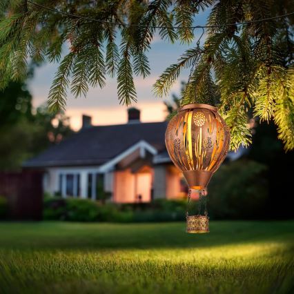 Globo - LED Viseća solarna dekoracija 12xLED/0,02W/3V IP44 leteći balon