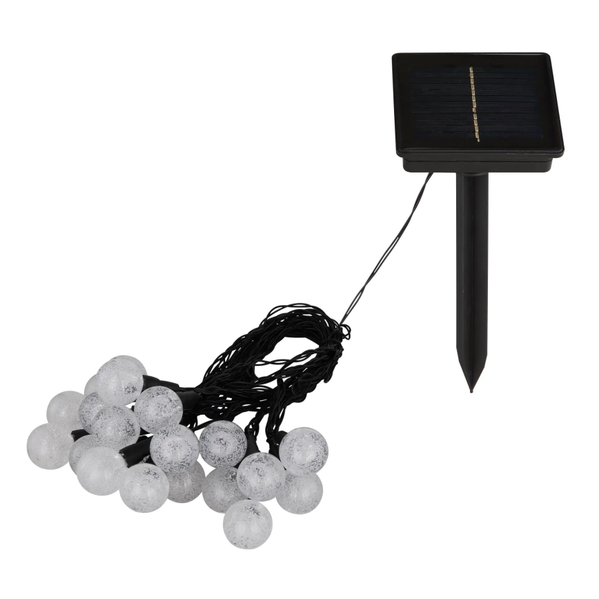 Globo - LED RGB solarna lancem 20xLED/0,06W/3V 770 cm IP44