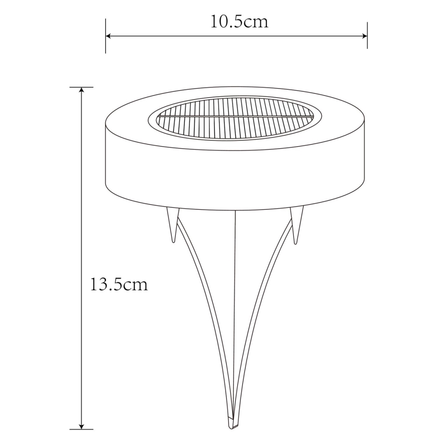 Globo - KOMPLET 2x LED solarno svetlo LED/0,8W/3V 3200K IP44
