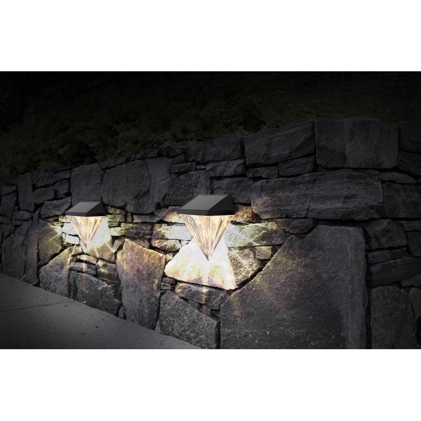 Globo - Set 2x LED Solarna zidna rasveta LED/0,5W/3V IP44