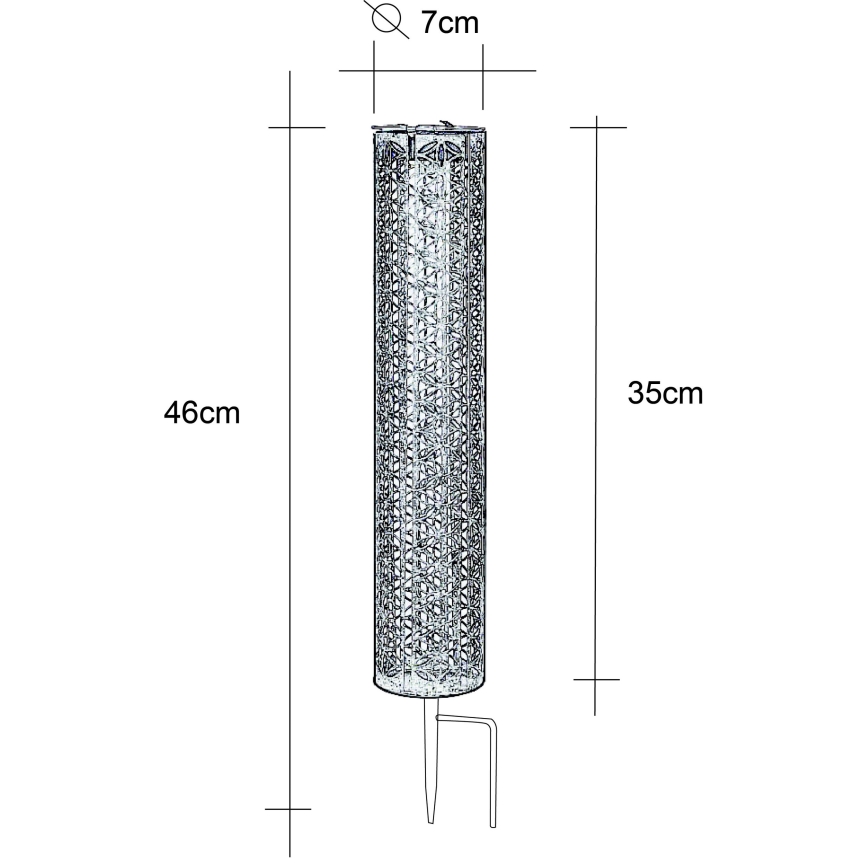 Globo - LED Solarno svetlo LED/0,06W/3,2V 3000K IP44