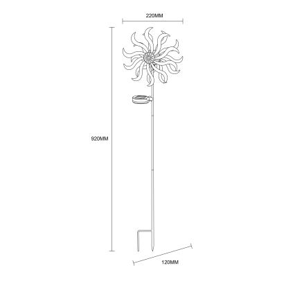 Globo - LED solarna dekoracija LED/0,06W/3,2V IP44
