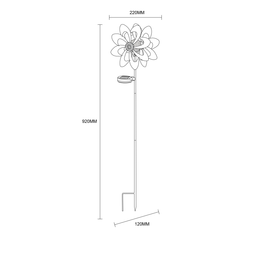 Globo - LED solarna dekoracija LED/0,06W/3,2V IP44