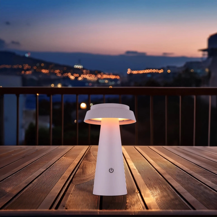 Globo - LED Prigušiva solarna dodirna lampa LED/4W/3,7W IP54 roze