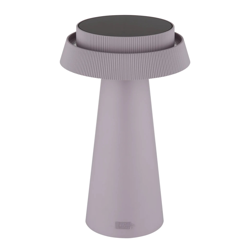 Globo - LED Prigušiva solarna dodirna lampa LED/4W/3,7W IP54 roze