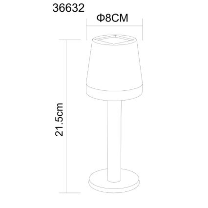 Globo - LED Solarno svetlo LED/0,5W/3,2V 3000K IP44 crno