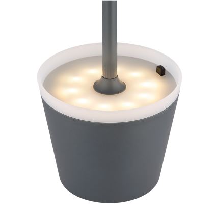 Globo - LED Solarno svetlo LED/0,6W/3V 3000K IP44 antracit