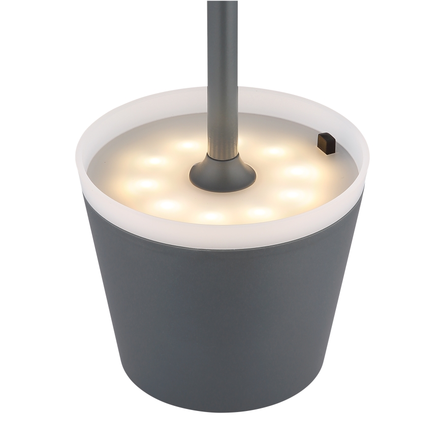 Globo - LED Solarno svetlo LED/0,6W/3V 3000K IP44 antracit
