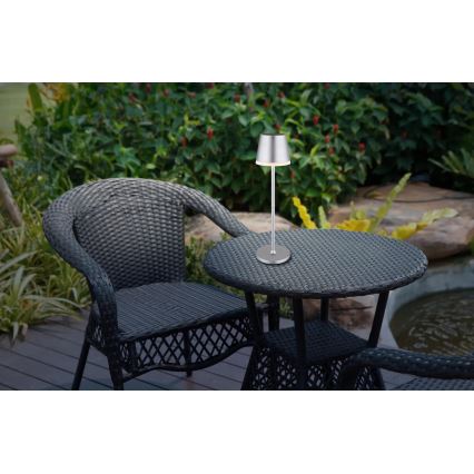 Globo - LED Solarno svetlo LED/0,6W/3V 3000K IP44 mat krom