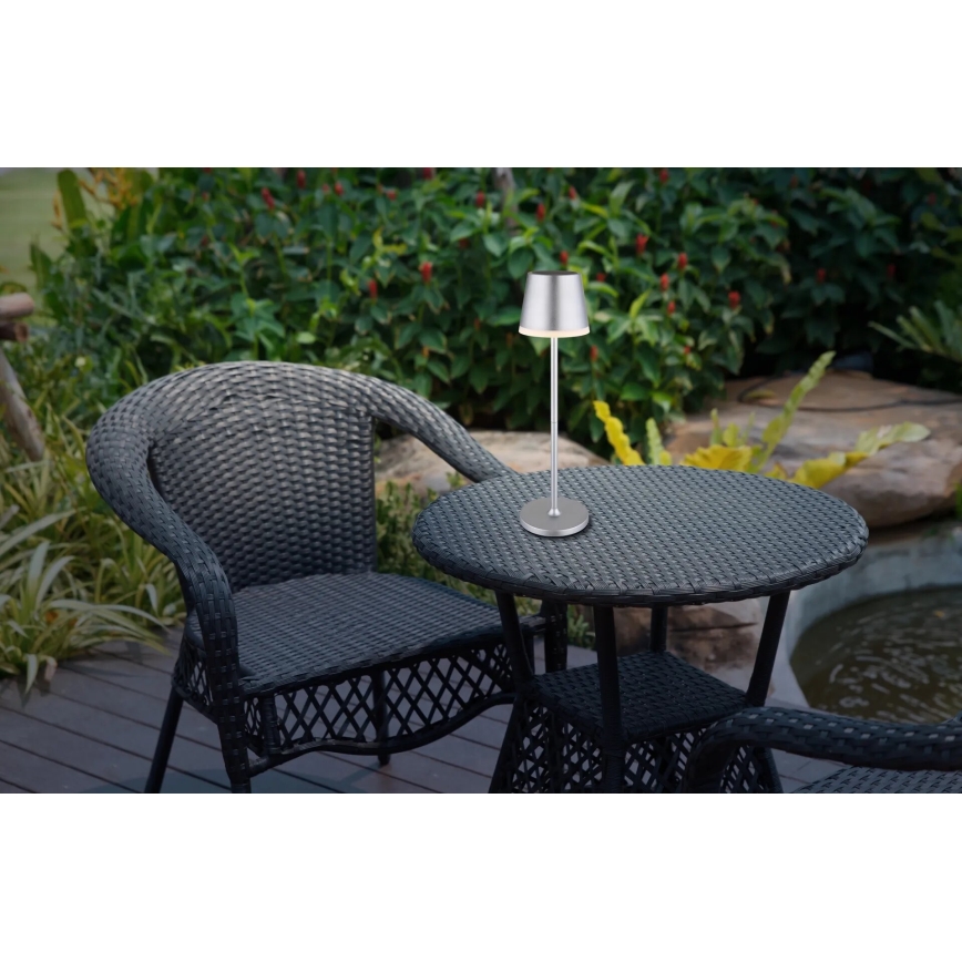 Globo - LED Solarno svetlo LED/0,6W/3V 3000K IP44 mat krom