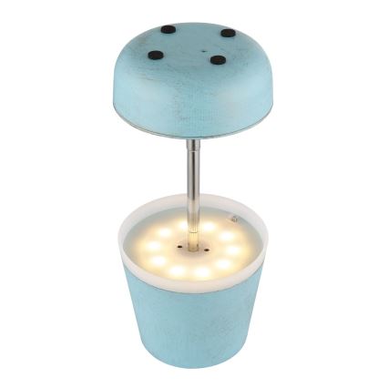 Globo - LED Solarna lampa 10xLED/0,06W/3V IP44 plava
