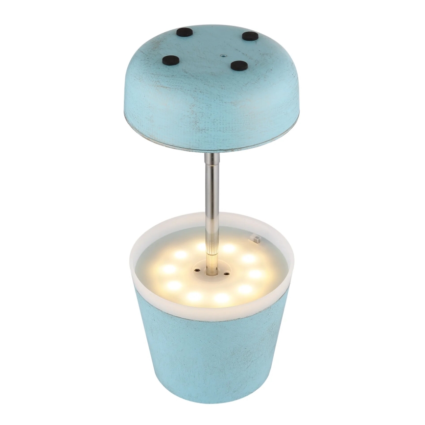 Globo - LED Solarna lampa 10xLED/0,06W/3V IP44 plava