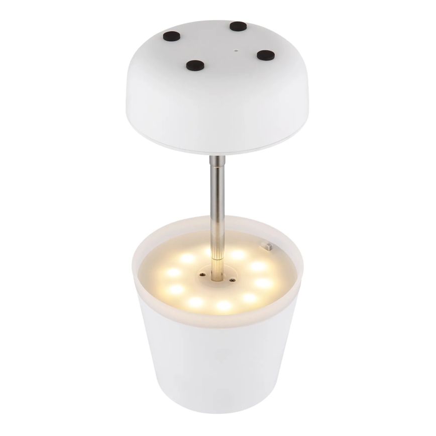 Globo - LED Solarna lampa 10xLED/0,06W/3V IP44 bela