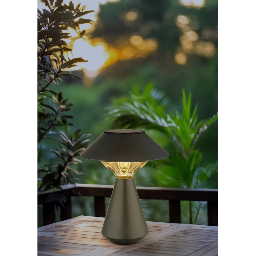 Globo - LED Solarna lampa 10xLED/0,06W/1,2V IP44 crno