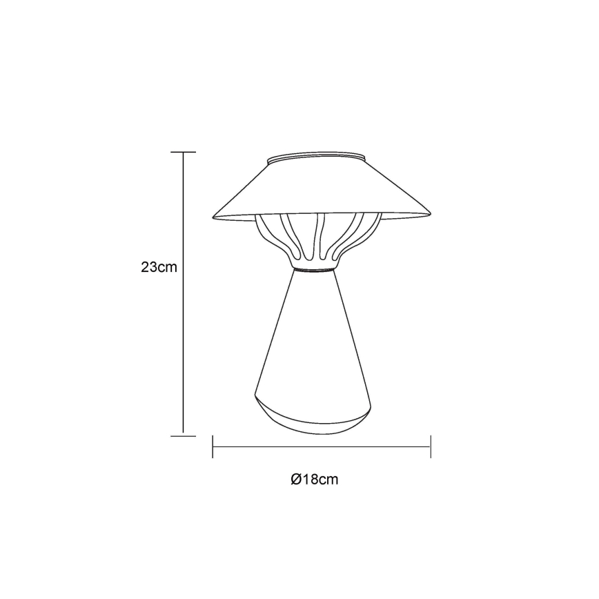 Globo - LED Solarna lampa 10xLED/0,06W/1,2V IP44 crno
