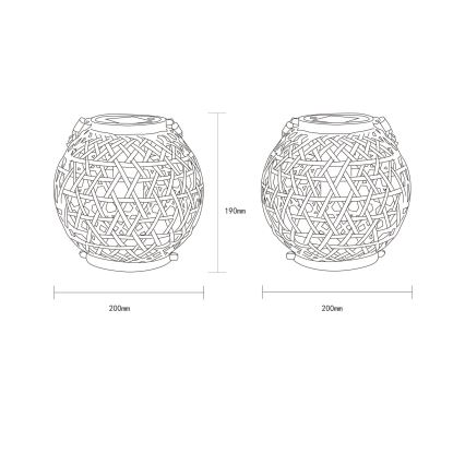 Globo - LED Solarno svetlo LED/0,02W/3V IP44