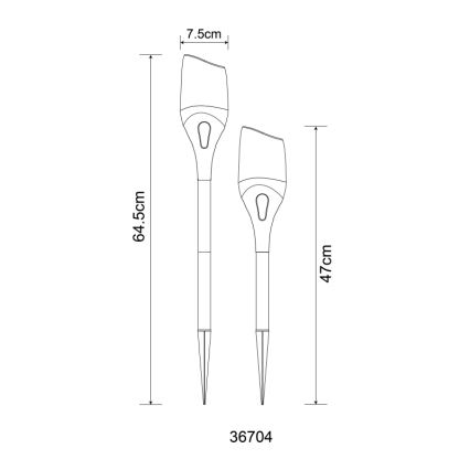 Globo - LED Solarno svetlo LED/2,4W/3V 1600K IP44