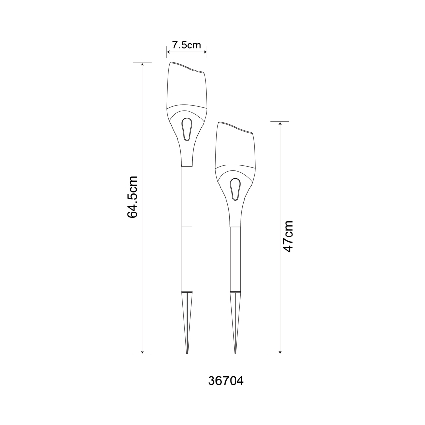 Globo - LED Solarno svetlo LED/2,4W/3V 1600K IP44