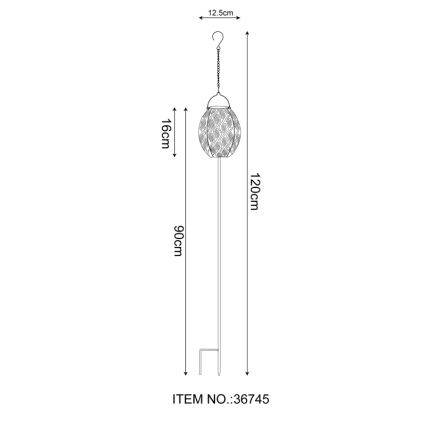 Globo - LED Solarno svetlo 3u1 LED/0,06W/3,2V 3000K IP44