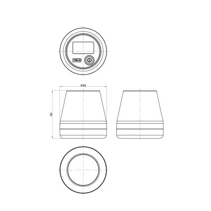 Globo - LED RGB solarno svetlo LED/0,2W/3,7V IP44 1200 mAh