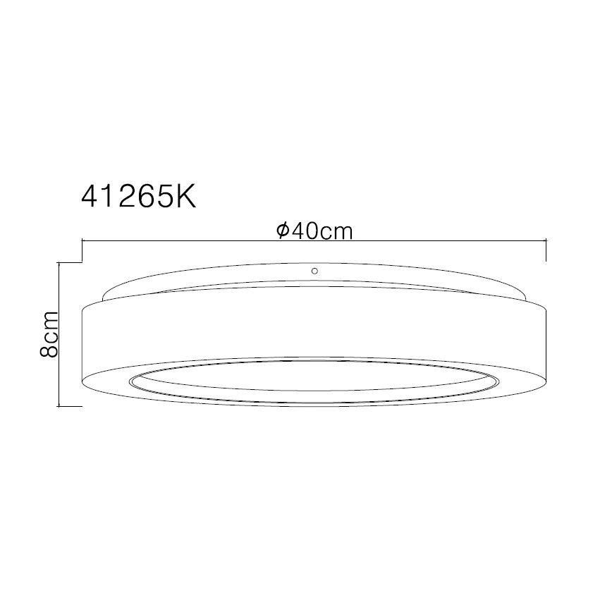 Globo - LED Plafonjera LED/24W/230V pr. 40 cm 4000K bela