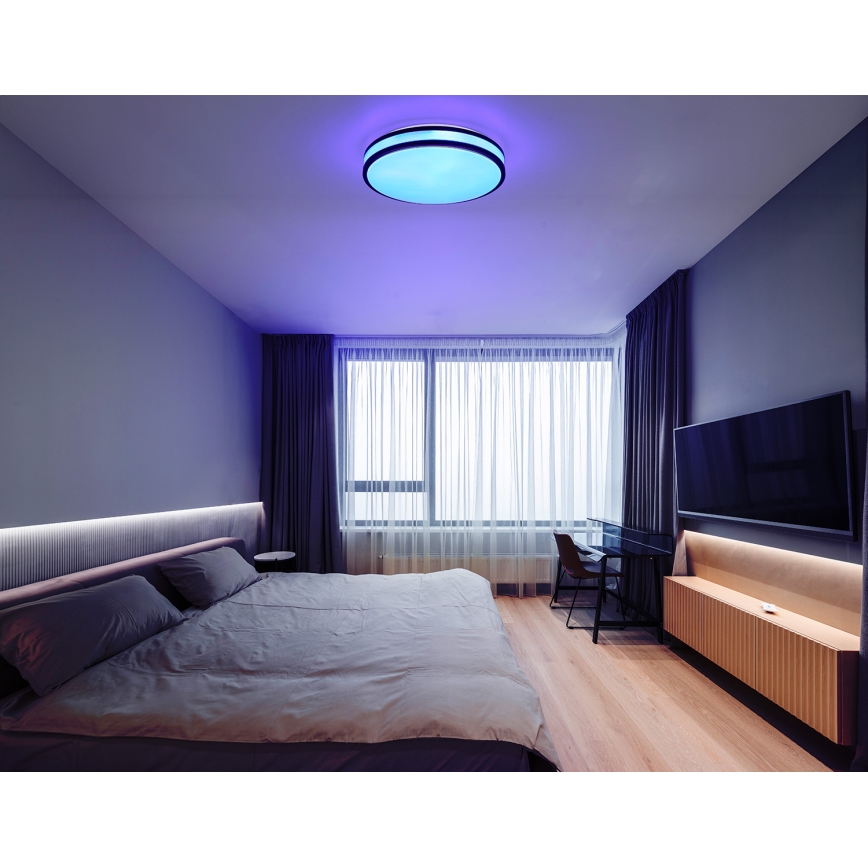 Globo - LED RGBW Prigušiva plafonjera LED/18W/230V 2700-6000K + Daljinski upravljač