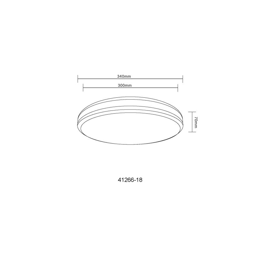 Globo - LED RGBW Prigušiva plafonjera LED/18W/230V 2700-6000K + Daljinski upravljač
