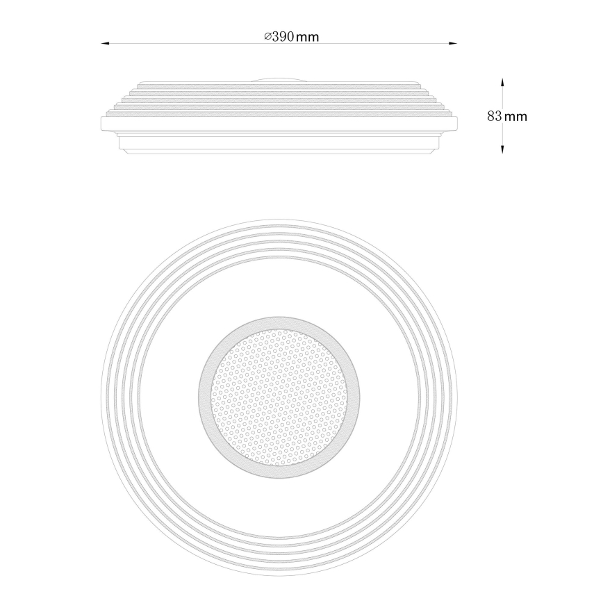 Globo - LED Prigušiva plafonjera LED/24W/230V 2700-6500K + Daljinski upravljač