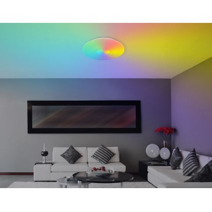 Globo - LED RGBW Prigušiva plafonjera LED/40W/230V 3000-6500K + Daljinski upravljač