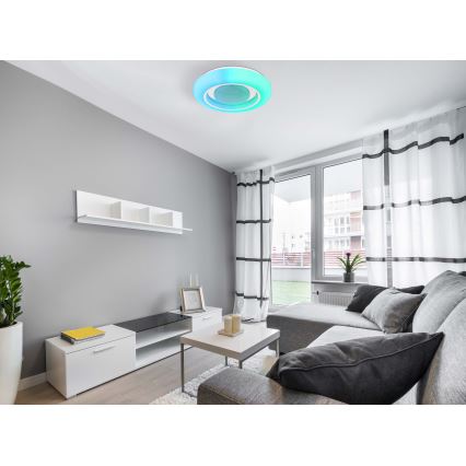 Globo - LED RGBW Prigušiva plafonjera LED/18W/230V 2700-6500K + Daljinski upravljač