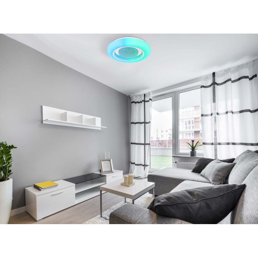 Globo - LED RGBW Prigušiva plafonjera LED/18W/230V 2700-6500K + Daljinski upravljač