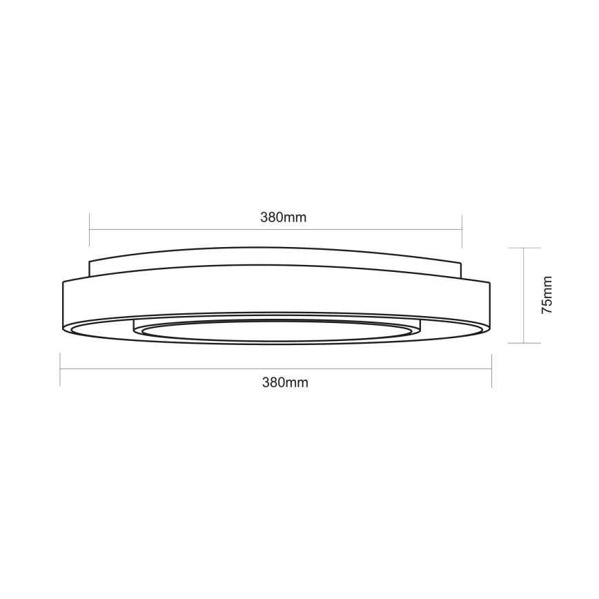 Globo - LED RGBW Prigušiva plafonjera LED/18W/230V 2700-6500K + Daljinski upravljač