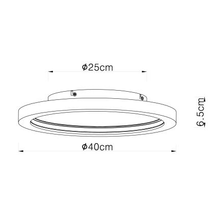 Globo - LED RGBW Prigušiva plafonjera LED/24W/230V 2700-6000K + Daljinski upravljač