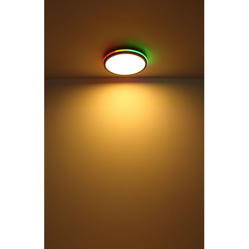 Globo - LED RGBW Prigušiva plafonjera LED/40W/230V 2700-6500K + Daljinski upravljač