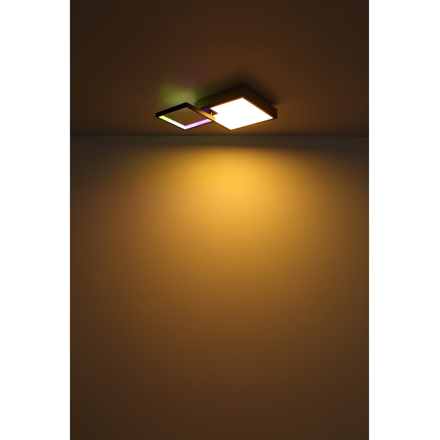 Globo - LED RGBW Prigušivo svetlo LED/21W/230V + LED/3W 2700-6500K + Daljinski upravljač