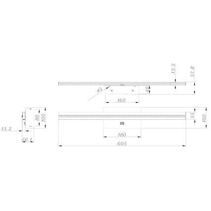 Globo - LED Zidna lampa za kupatilo LED/18W/230V IP44
