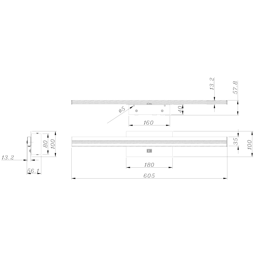 Globo - LED Zidna lampa za kupatilo LED/18W/230V IP44